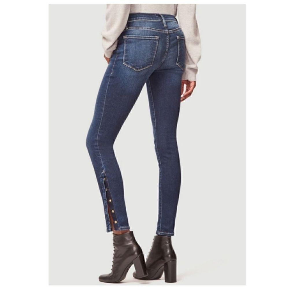 FRAME LE SKINNY DE JEANNE SNAP AWAY JEANS MARTHA WASH SZ 24 READ DESCRIPTION - Picture 2 of 11